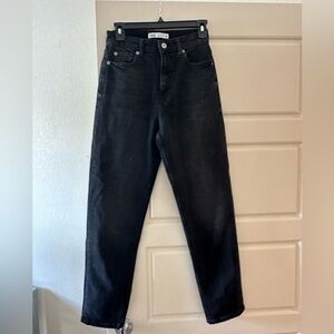 Zara straight leg black jeans